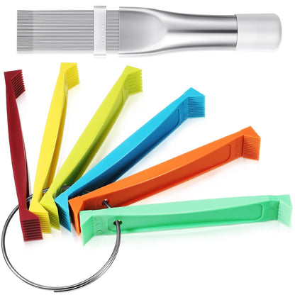 2-Piece Fin Comb Set – AC Condenser Coil Straightener Tool Kit for Radiator & Evaporator Cleaning (FCR6 + Stainless Steel) - Flymaster Shop