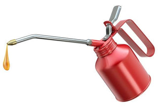 Steel 229 3/4 Oil Can | Industrial Supplies | Fixed Spout, Red Color for Vehicles and Industrial Use