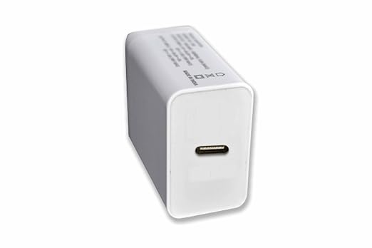 25W Type C Port Wall Charger Adaptor | Mobile Chargers | Apple iPhone iOS/Android -Type-C Devices | with Travel Compatibility & White Finish - Flymaster Shop