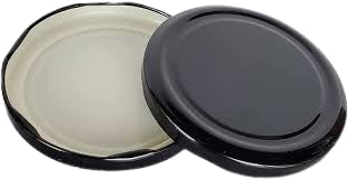 Metal Lug Cap Lid - 12 Pieces, 42mm | Jars & Bottles Accessories | Glass Jars and Milk Bottles | , Black