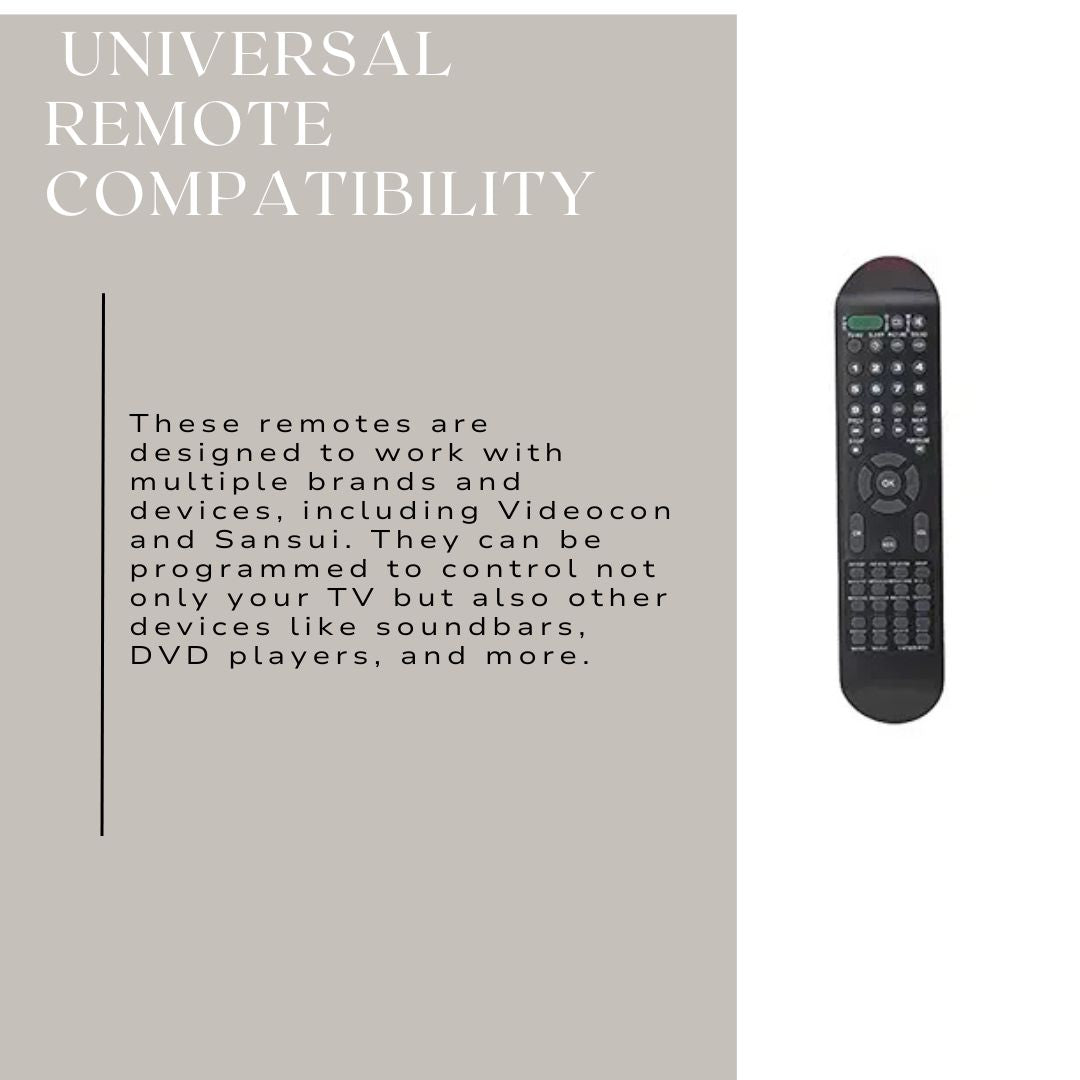 Flymaster Videocon & Sansui LCD/LED TVs |  Remote Controls |  Universal Compatibility & Easy to Use