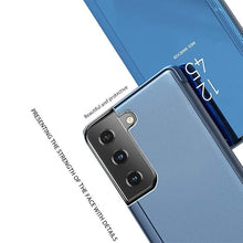 Oppo Reno 6 5G Clear View Electroplate Mirror Protective Leather Flip Cover with Glass - Premium, Stylish, and Durable Case for Ultimate Protection and Functionality.