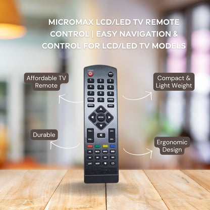 Micromax LCD/LED TV Remote Control | Easy Navigation & Control for LCD/LED TV Models.
