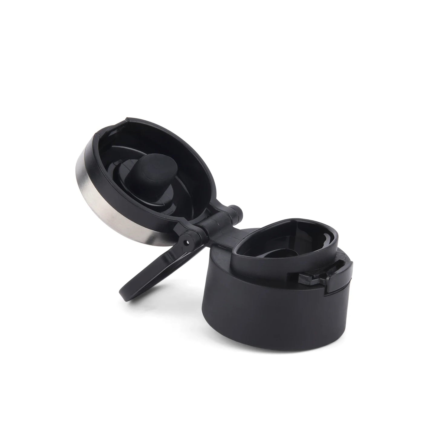 Milton Spare Lid Compatible for Gulp Water Bottle 600ml / 900ml / 1100ml, Replacement Leak Proof Cap with Silicone Seal (Black)