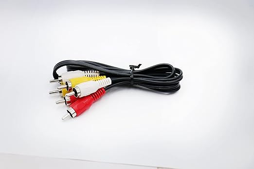 3 RCA Male to Male | Audio Video Cable | HDTV, LCD LED TV, Sound Bar, Set Top Box & Home Theater Studio | Black, High Quality Sound and Picture Transfer - Flymaster Shop