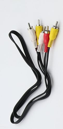 3 RCA Male to Male | Audio Video Cable | HDTV, LCD LED TV, Sound Bar, Set Top Box & Home Theater Studio | Black, High Quality Sound and Picture Transfer - Flymaster Shop