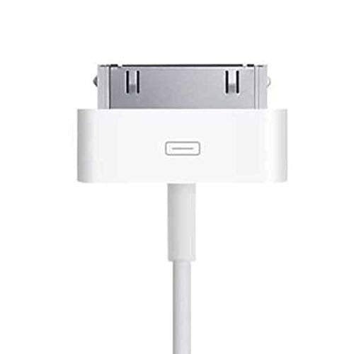 30 Pin USB Data Cable Charger – Compatible with iPhone 4/4S, iPad 2, iPod, iPhone 3G/3Gs (White) - Flymaster ShopFlymaster ShopB0BRWHSGDL
