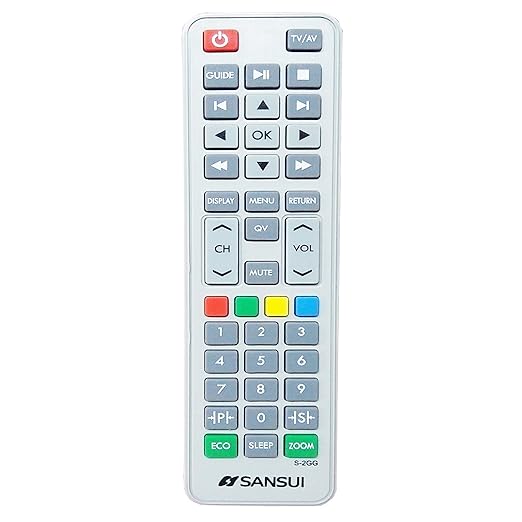 Sansui TV Remote Control S-2Gg – Perfect Replacement for LED & LCD Models.