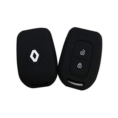 Premium Silicon Key Cover Compatible with Renault Duster/Kwid New Model (1 Piece) - Black