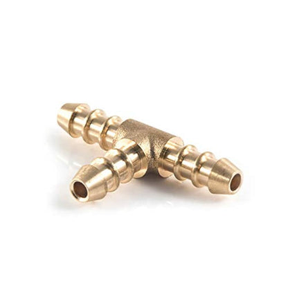 3-way Brass "T" joint Adapter | LPG T Hose |  barbed splitter, connector
