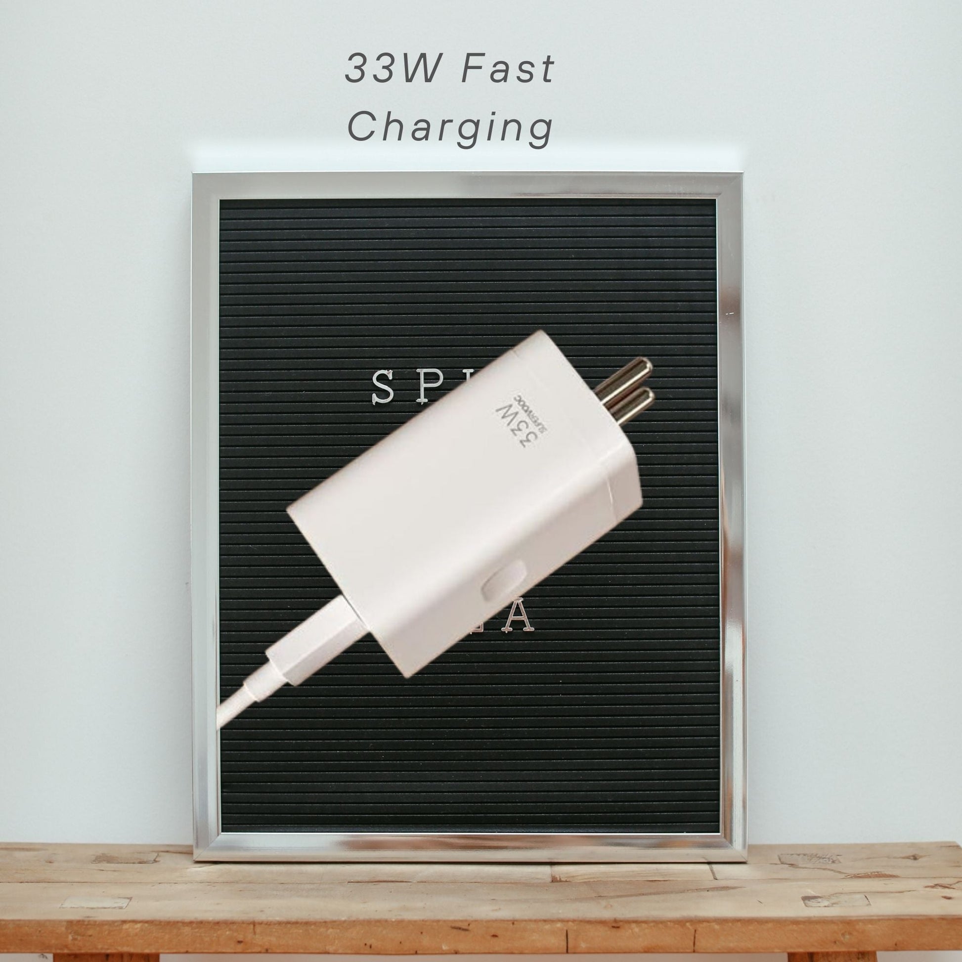 33W Fast Charger Adapter with USB to Type-C Cable | Quick Charge (QC) Technology | Wall Charger for USB-C Devices (White) - Flymaster Shop