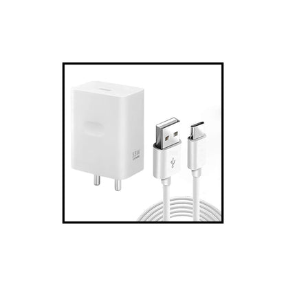 33W Fast Charger Adapter with USB to Type-C Cable | Quick Charge (QC) Technology | Wall Charger for USB-C Devices (White) - Flymaster Shop