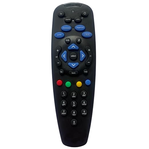 Tata Sky SD/HD/HD+/4K | DTH Set Top Box Remote | Without Recording Feature, Easy Control Access