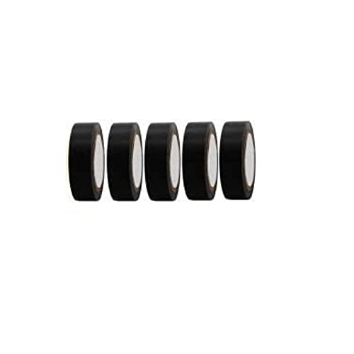 PVC Insulation Tape |  Electrical Supplies | Set of 5, Black, Provides Electrical Insulation