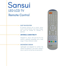 SMT22 Sansui LCD/LED TV Remote Control | Easy-to-Use Buttons for Simple LCD/LED Control.