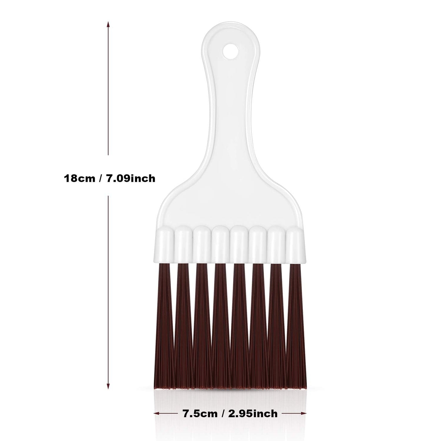 4 Packs Air Conditioner Condenser Fin Cleaning Brush Refrigerator Coil Cleaning Whisk Brush Small Plastic Whisk Brush (Brown) - Flymaster Shop
