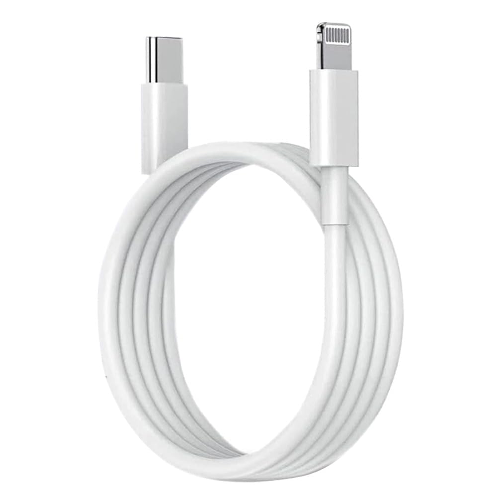 Type C to L cable [MFi Certified] for 30W Fast Charging,designed for iphone cable with 480Mbps Data Sync compatible with iPhone 14,13,12,11,9,8,7 Series,1m White