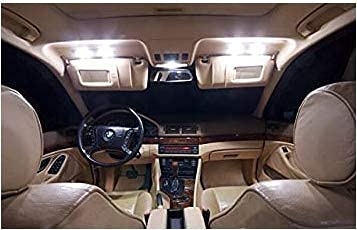 LED Light for Cars Interior COB Roof Light Bright 12Volts DC universal for all cars - Set of 2 (Warm White Color)