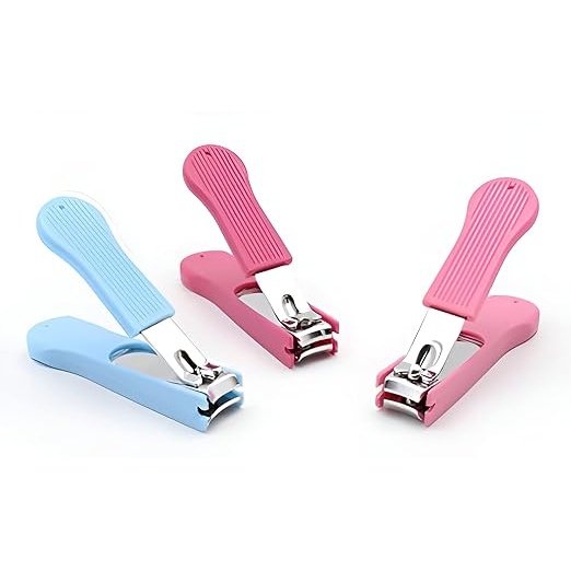 Personal Care | Fingernail and Toenail Cutting | Stainless Steel, Plastic Grip, Suitable for Men and Women (Multicolor)