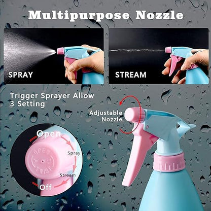 Refillable Water Bottle Sprayer for Plants and More | Garden and Household Fine Mist Spray, Lawn Sprinkler, Portable Mister, and Multi-Use for Home, Car, Travel, Hair | Pack of 1 - Flymaster Shop