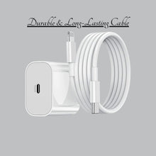 20W MFi-Certified Fast Charger & Cable for iPhone 14/13/12/11/X/XR Series – White