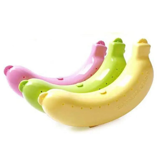 Storage & Organization | Plastic Banana Case | Protects & Preserves Fruit, Multicolor, Pack of 3