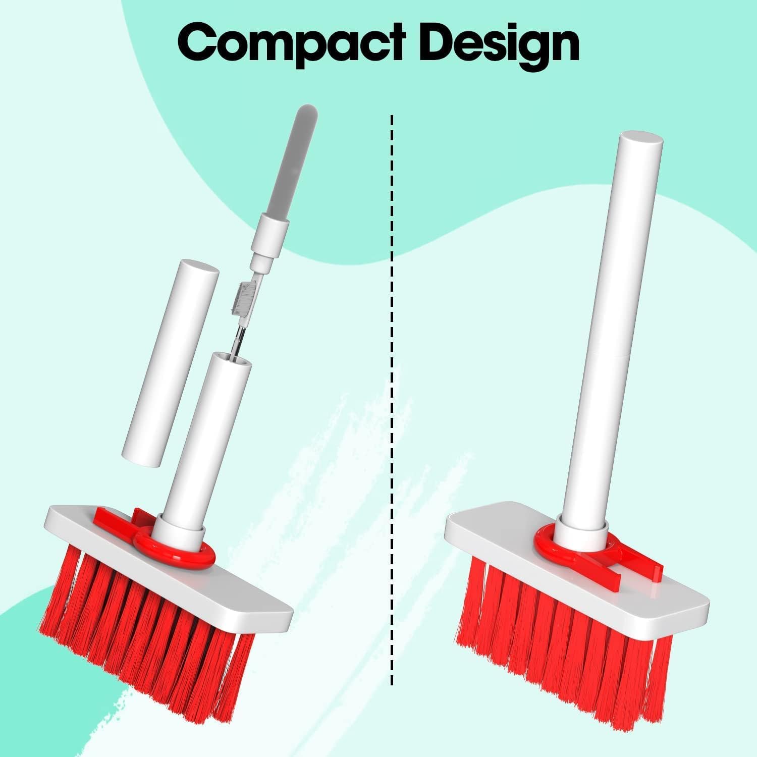 5 in 1 Soft Brush Multi-Function Cleaning Tools Kit for Keyboard & Earphone Cleaner Soft High-Density Brush Set with Keycap Puller Corner Gap Duster Gadget for Laptop Air pods Pro Camera Lens - Flymaster Shop