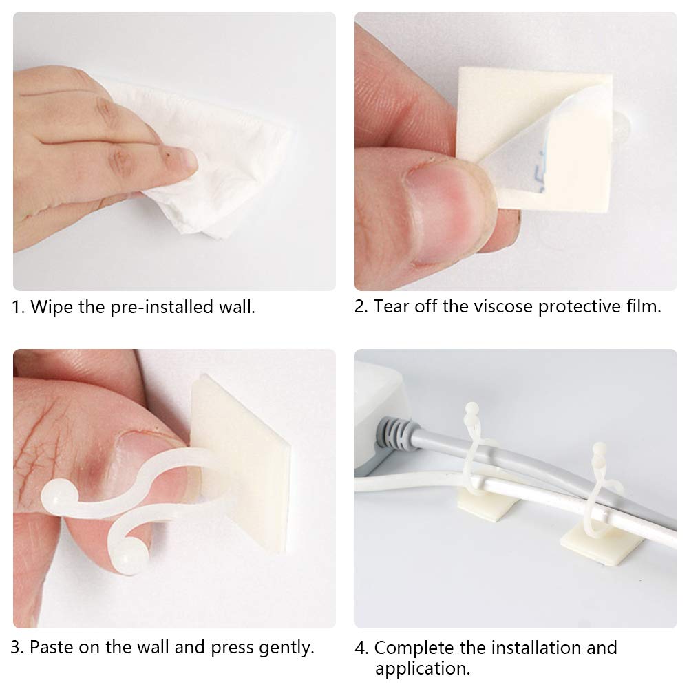 ® 50Pcs Wall Fixture Clips for Plant Climbing Vine Plant Climbing Wall Fixer Self-Adhesive Hook, Wall Vines Fixture Wall Hook Vines Climbing Clip for Home (Green) - Flymaster Shop