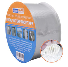 Butyl Tape Waterproof Tape, 2 inch x 16 feet, Aluminum Foil Tape Butyl Sealant Tape for RV Repair, Window, Silicone, Boat and Pipe Sealing, Glass & EDPM Rubber Roof Patching, Silver