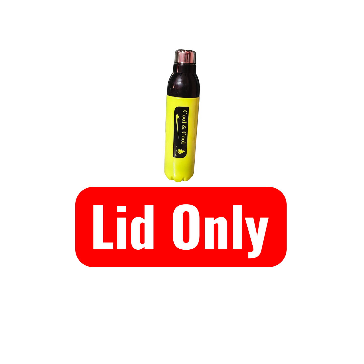 Spare Lid For Cool & Cool Plastic Vacuum Insulated Bottle – Double Wall Pink Flask Bottle (Lid/Cap Only)