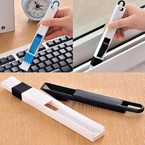 Corners & Edges Dust Cleaning Brush for Window Frame, Keyboard with Mini Dustpan Window Cleaner Brush(Multi Colour)