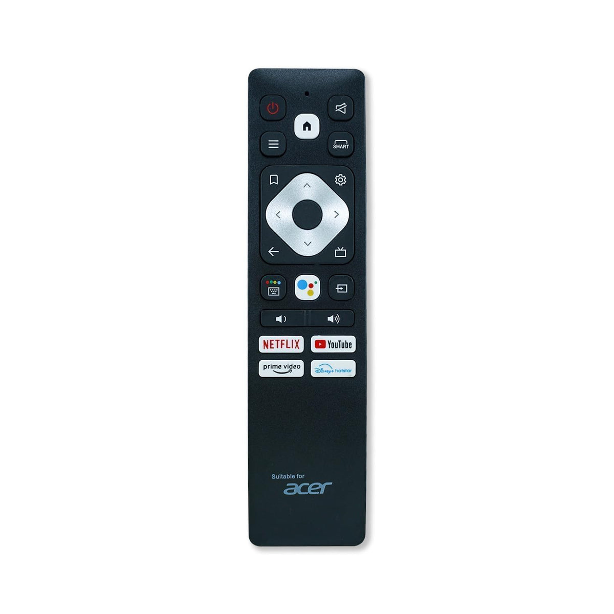 flymaster LED Smart TV Remote (With Voice) Compatible For  ACER Tv Remote Controller (Black)