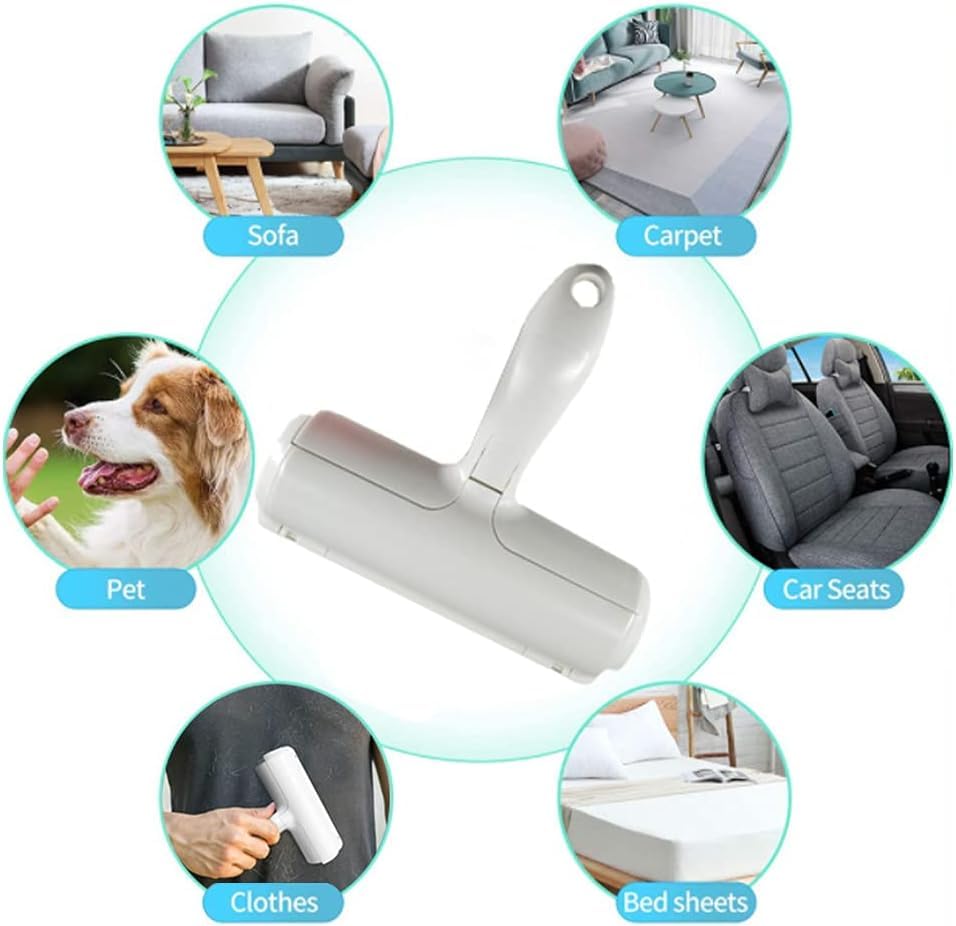 Reusable Dog Hair Remover Roller Dog Cat and Other Pets Hairs Cleaning Lint Fur Brush Rollers Easy Hair Removal Furniture, Clothes, Sofa, Carpet, Couch, Bedding (Dog Hair Remover)