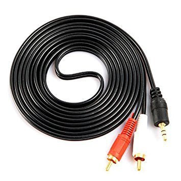 EP to 2RCA | Audio and Video Accessories | Connects stereo devices with 3.5mm port to RCA devices; 1.3 meter length cable.