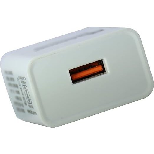5V 2A Fast Charging Single USB Port Adapter | Chargers | All iOS & Android Devices | Without Cable, White - Flymaster ShopFlymaster Shop