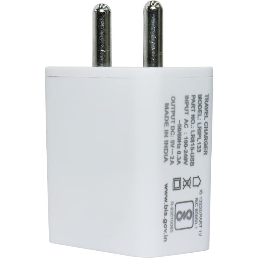 5V 2A Fast Charging Single USB Port Adapter | Chargers | All iOS & Android Devices | Without Cable, White - Flymaster Shop