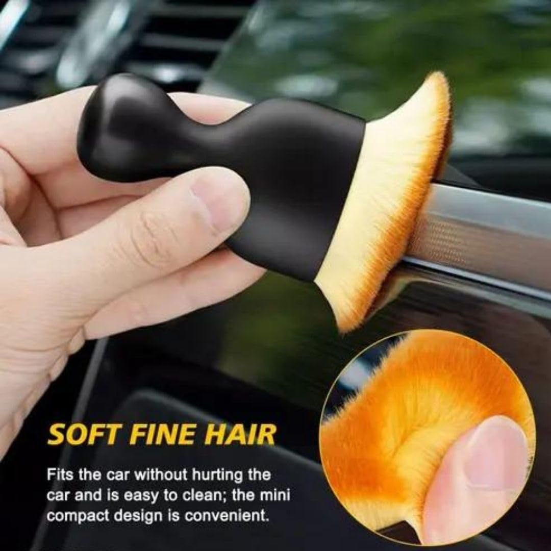 Ergonomic Car Cleaning Brushes, Dashboard Cleaner, Secure Grip Handles, Durable Construction