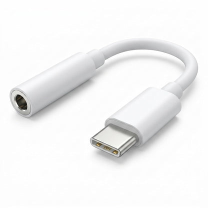 Type C to 3.5mm Hi-Res Audio Adapter, USB C to AUX Headphone Jack Converter with Mic Support for iPhone 15/16, Samsung, OnePlus & Android