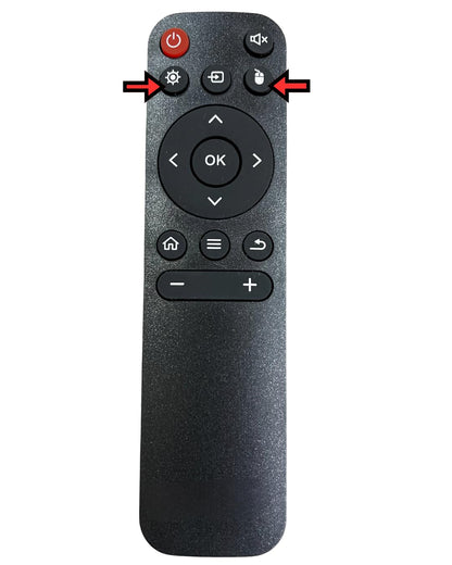 Projector Remote Control Compatible with Zebronics Version 4 Projector | Replacement IR Remote | No Programming Required | Match Remote Image Before Ordering | P-23