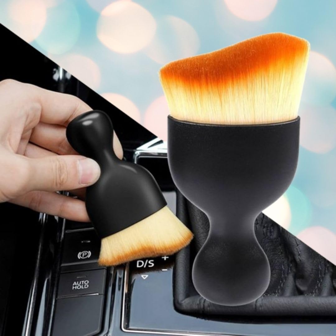 Ergonomic Car Cleaning Brushes, Dashboard Cleaner, Secure Grip Handles, Durable Construction