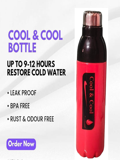 Spare Lid For Cool & Cool Plastic Vacuum Insulated Bottle – Double Wall Pink Flask Bottle (Lid/Cap Only)