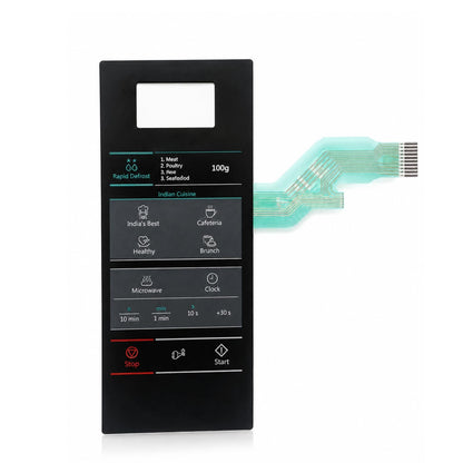 Replacement Membrane Touch Keypad for Samsung Microwave Oven MW73AD MW-73AD, Black
