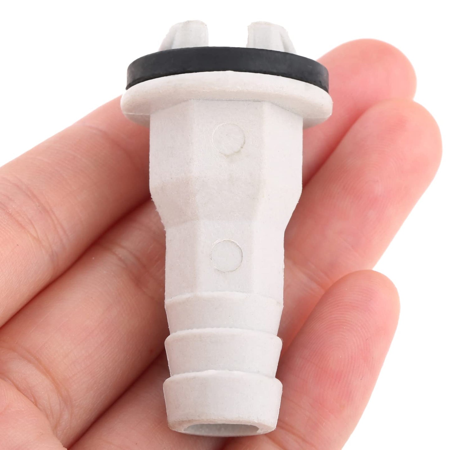 Water Drain Outlet Pipe Adapter Nozzle Hose Connector Straight Type for Air Conditioners - 1 No.