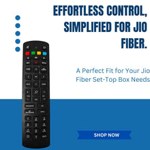 Compatible Non-Voice Function Remote for Jioo Fiber Set-Top Box – A Reliable, User-Friendly, Affordable, and Durable Replacement Remote (Black).