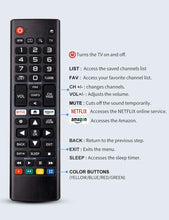 KDE Universal Remote Control for All LG Smart TV LCD LED OLED UHD HDTV Plasma Magic 3D 4K Webos TVs AKB75095307 AKB75375604 AKB75675304 AKB74915305