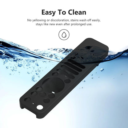 Silicone Tv Remote Cover Compatible with LG Smart TV Remote Cover - 2025 and Above Model LG MR25GA TV Protective Case with Lanyard [Remote NOT Included] (Black)