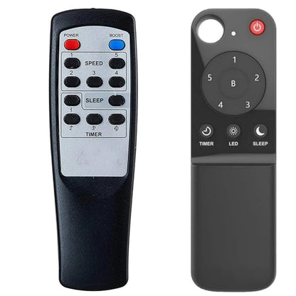 Replacement Remote Control Compatible with Atomberg Ceiling Fan, Wireless with Sleep Mode, Timer, Speed Adjustment, 5 Speed Settings, Black