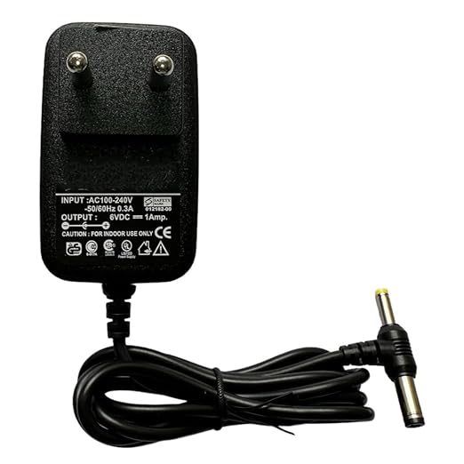 6V 1A DC Power Adaptor with Multiple Benefits & Features | Electronics Accessories | Music Keyboard, Piano, Cordless Phones & Other Gadgets | - Flymaster Shop
