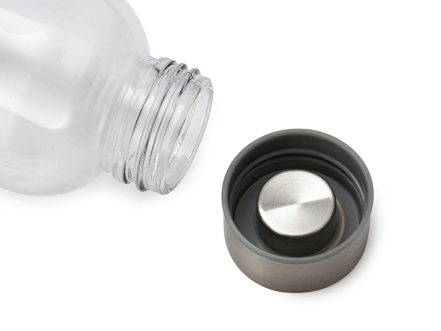 Replacement stainless steel water bottle cap for borosilicate glass water bottle 550 ml and 360 ml