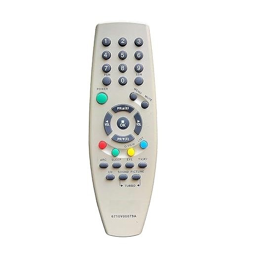 LG Universal CRT TV Remote Control - Compatible with All LG CRT TV Models | Replacement Electronics Accessory